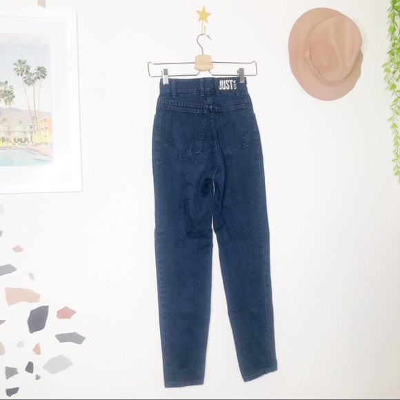 Vintage Just USA 90’s Tapered Dark Wash Mom Jeans - Picture 6 of 6
